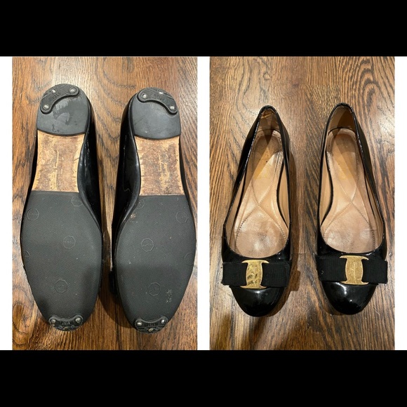 Ferregamo black Varina flat - Picture 1 of 1